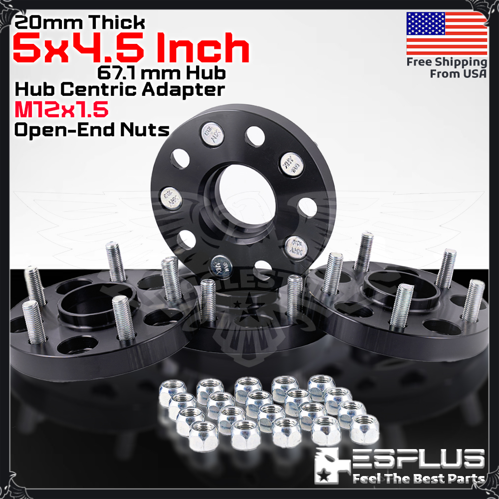 4pc 20mm HUB CENTRIC WHEEL SPACER 5X4.5? CB 67.1mm 12x1.5 FIT Hyundai Mazda etc.