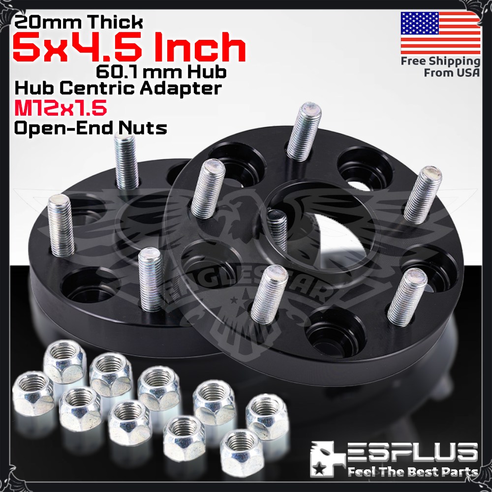 2pc 20mm HUB CENTRIC WHEEL SPACER 5X4.5? CB 60.1mm 12x1.5 FIT Toyota Lexus