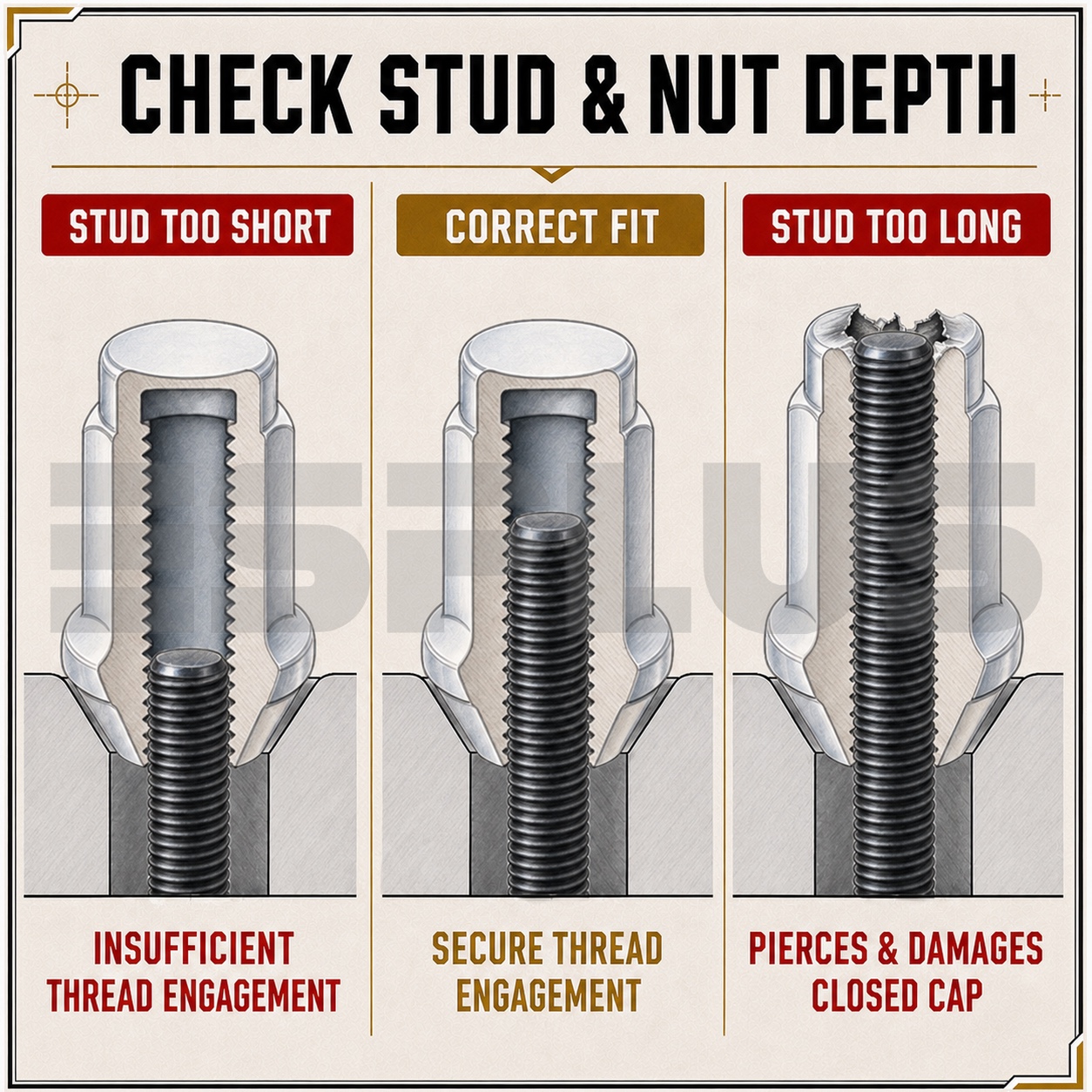 Cone-seat lug nuts
