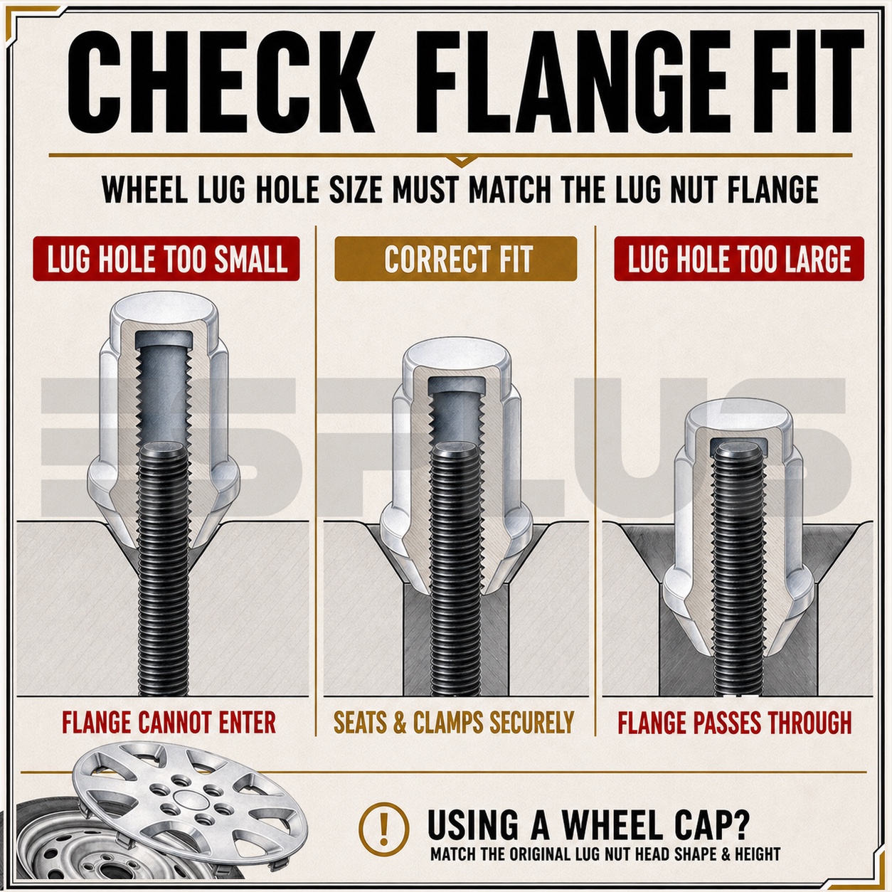 Cone-seat lug nuts
