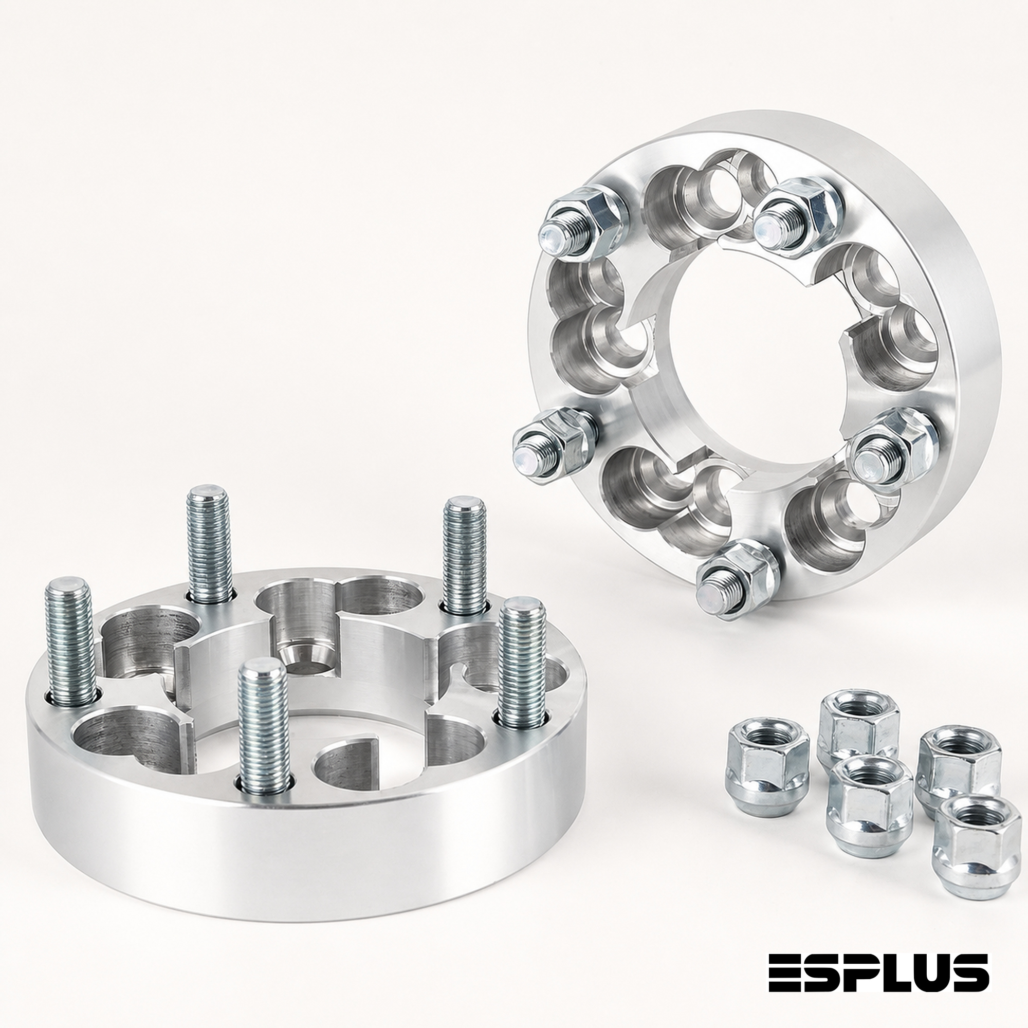Dual-pattern wheel adapters, 5-lug, 32 mm thick