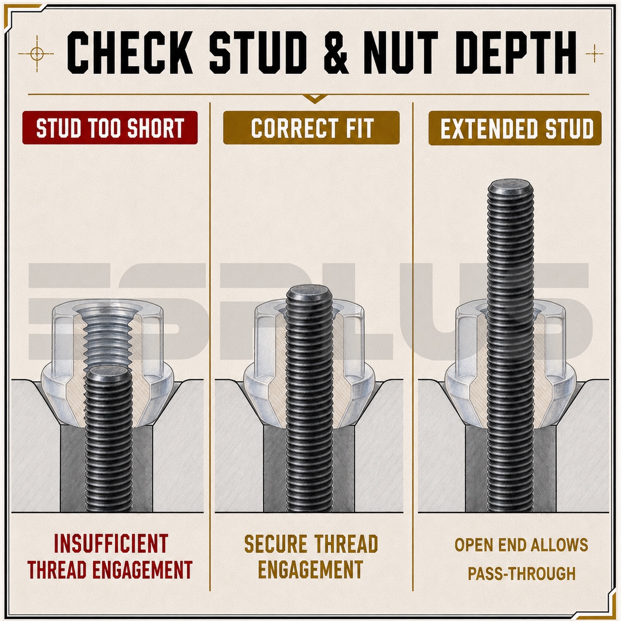 Open-end lug nuts