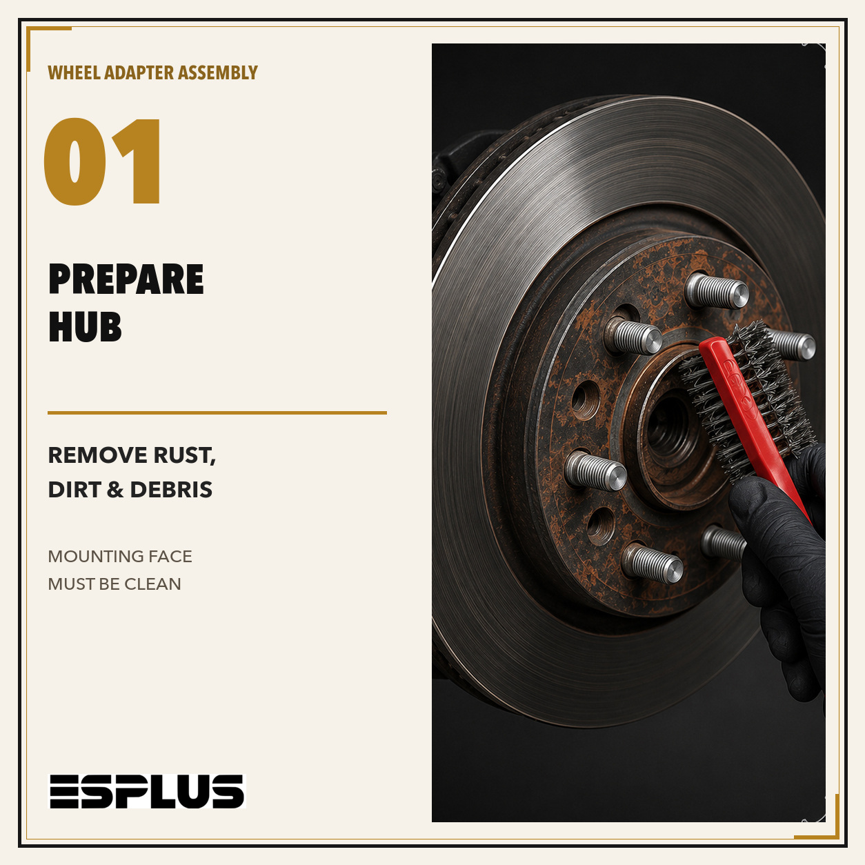 Installation guide for wheel adapters
